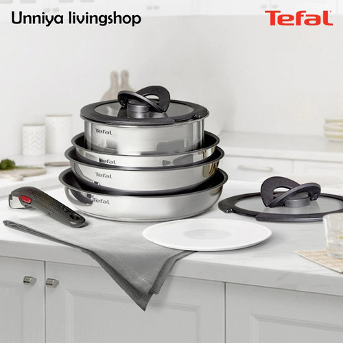 tefal特福不锈钢不粘锅可拆卸锅