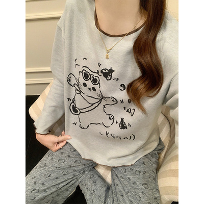 秋冬季睡衣女大童2025新款德绒13长袖保暖15岁少女孩12家居服套装