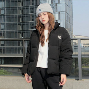 韩版潮牌虞书欣同款男女短款保暖加厚时尚NY羽绒服24冬季新DJB10
