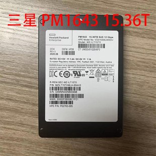 Samsung MZILT15THMLA 00AH3固态硬盘HPE 三星 PM1643 SAS 15.36T