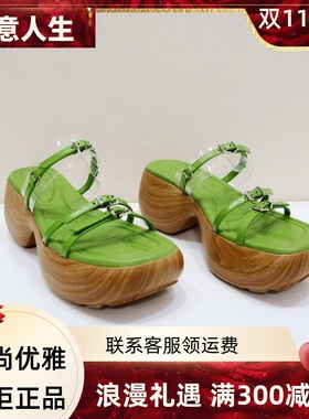 zsazsazsu莎莎苏2024春厚底增高木屐沙滩凉拖鞋女外穿ZA54127-40