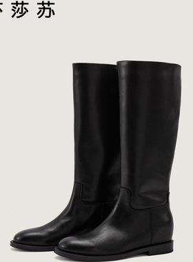 zsazsazsu莎莎苏2025冬薄绒女长靴旅行百搭显瘦骑士靴ZA65972-40