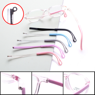 番款 学生近视眼镜防滑可调节长短勾勾腿 儿童眼镜腿金属单凸牙1.5