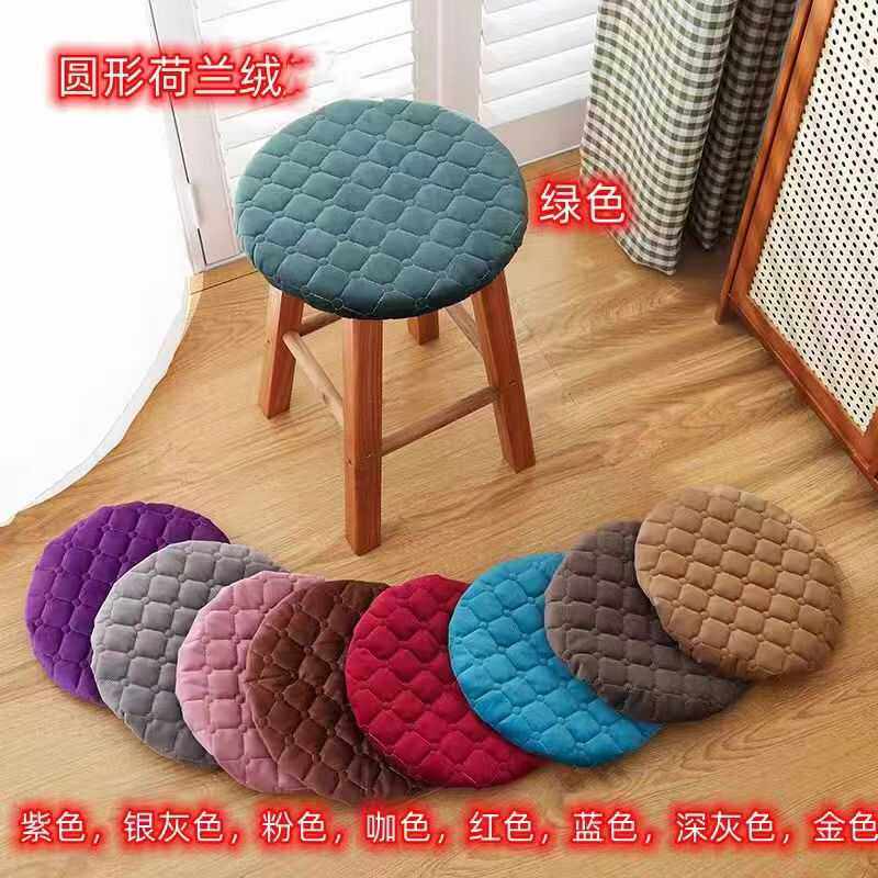 四季通用加棉座套凳子套罩家用圆凳套椅套垫子饭店餐厅圆形凳套纯,居家布艺,椅垫,淘宝优惠券,粉丝福利购,淘宝优惠卷