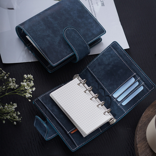 真皮 A8M5/A7手账 头层牛皮活页笔记本日程旅行便携记事本日记本