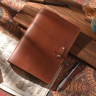 复古真皮活页日记本真皮笔记本文艺怀旧旅行A5A6A7手帐本高档礼物