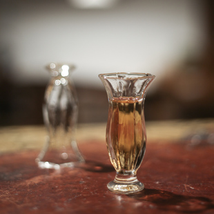 一九茶舍 手工耐热玻璃牵牛花聚香杯 酒杯茶杯玻璃功夫茶具品茗杯