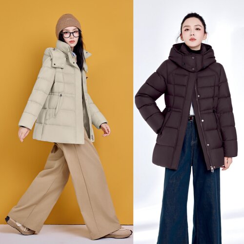 2026新款羽绒服九成品女士款修身短款衣壳翻新定制加厚加工J7811