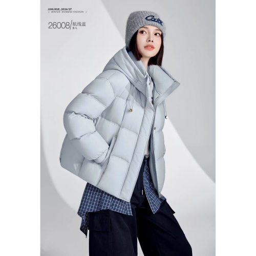2026新款羽绒服九成品女士款修身短款衣壳翻新定制加厚加工J26008