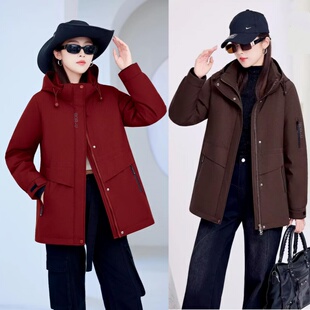 特价新款女士修身活面羽绒服九成品525女脱卸款衣壳翻新定制加工