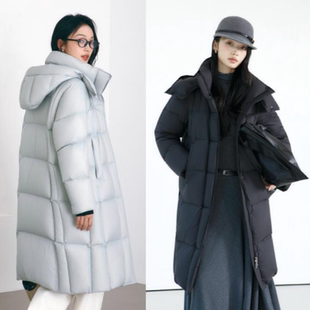 2026款羽绒服九成品女士款休闲宽松中长款衣壳翻新定制加工XB9573