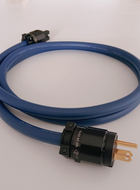 古河FP-3TS20单晶铜OCC电源线 蓝丝带发烧音响电源线美标国标