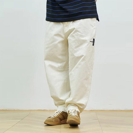 NAUTICA长谷川监制日系复古重磅全棉水洗工装锥形休闲长裤Cityboy