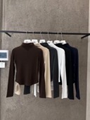 熙3081 女韩版 1秋冬新款 元 半高领纯色修身 打底衫 收腰显瘦长袖 上衣