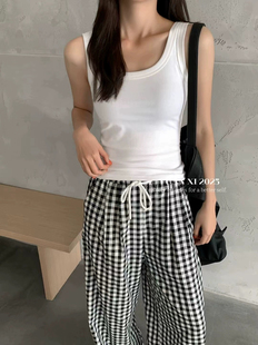 熙6246吊带背心女内搭美背内衣遮副乳外穿U领运动打底衫 元 上衣夏