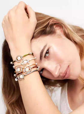 UNOde50挂锁好运红绳手链彩绳