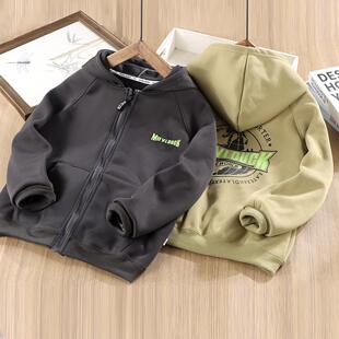 男童外套春秋季宝宝新款洋气男宝宝韩版时髦连帽儿童秋装褂子上衣