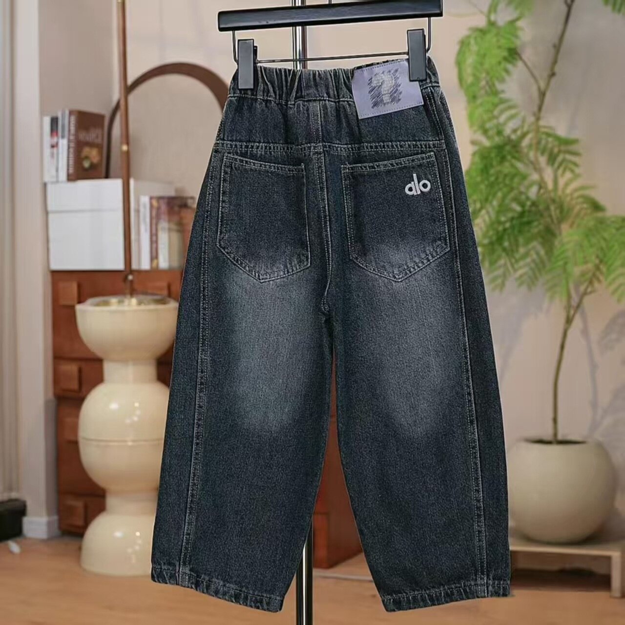 男童中大童秋季韩版洋气牛仔裤宝宝秋款宽松潮流个性休闲裤子