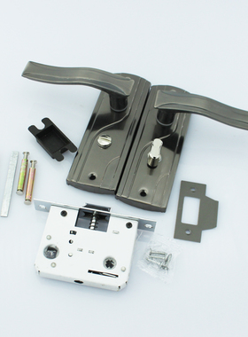 5040单舌锁体门锁孔距125mm老式5045单舌卫生间浴室锁把不带钥匙