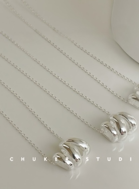 CHUKERS925纯银N字形项链轻奢