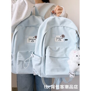 日系可爱小清新少女书包初高中大学生高颜值ins小众轻便双肩背包