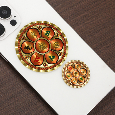 圆形金箔金刚liu字大小号