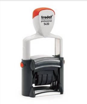 卓达trodat5430重型回墨印中/英文日期章 RECEIVED PAID  41*24