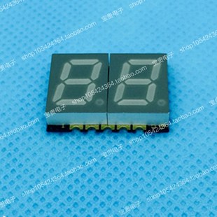 尺寸19.7 3922红色 白色 3.75mm 管二位贴片 数码 0.39英寸贴片