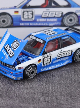Kaidohouse 1:64 宝马M3 E30Kaido Touring Champ V1 BBS #25蓝白