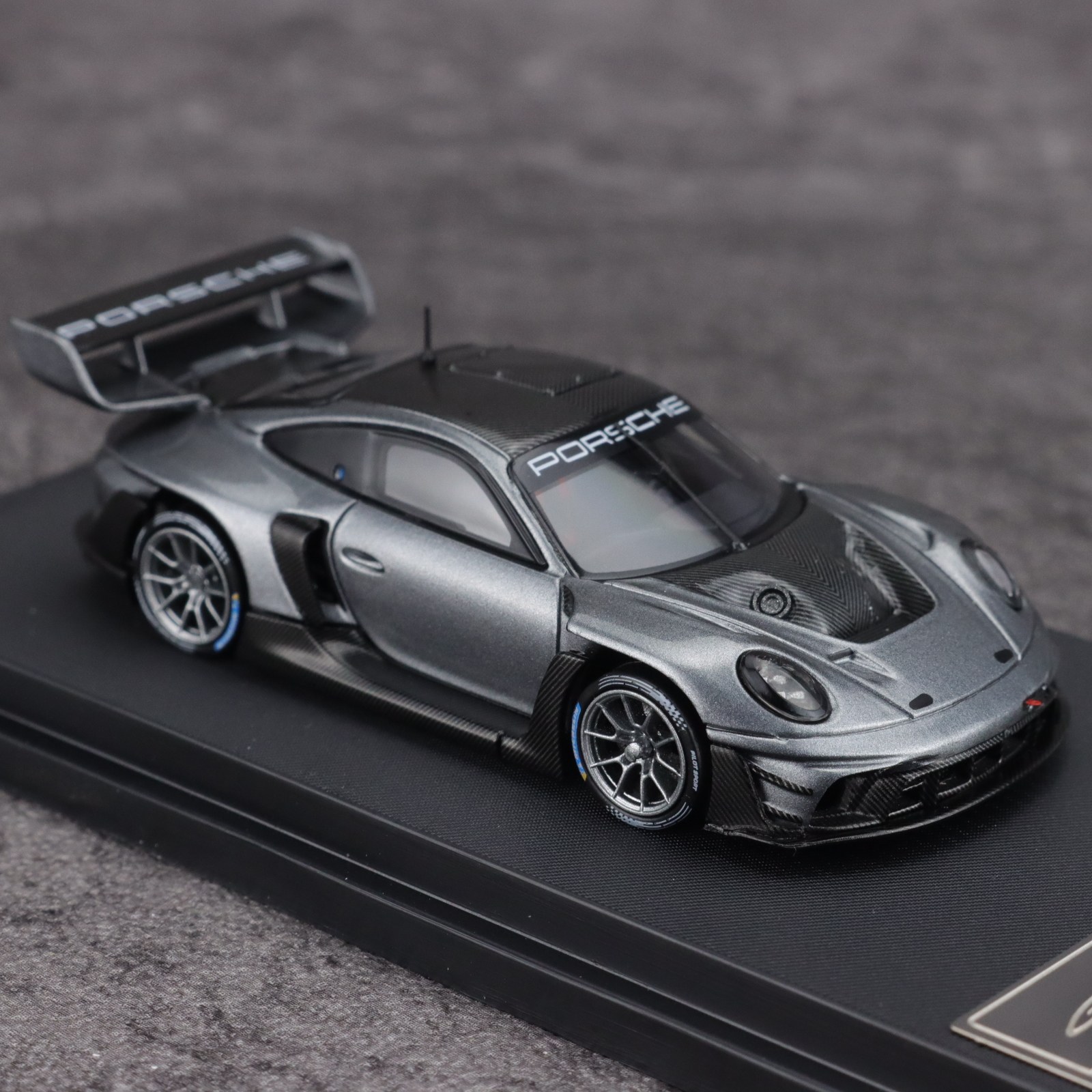 HKM 1:64 保时捷 911(R) GT3 SP 灰色 合金汽车模型图片