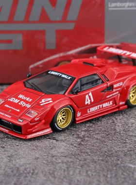 MiniGT #41红色 兰博基尼康塔什 Countach LB 合金汽车模型