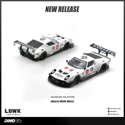 预定 INNO 1:64 LB-Silhouette WORKS Miura GT金汽车模型