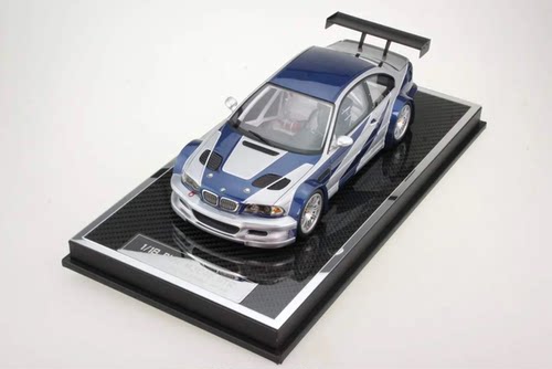 预售 1:18 宝马BMW E46 M3GTR 极品飞车9最高通缉 树脂仿真模型