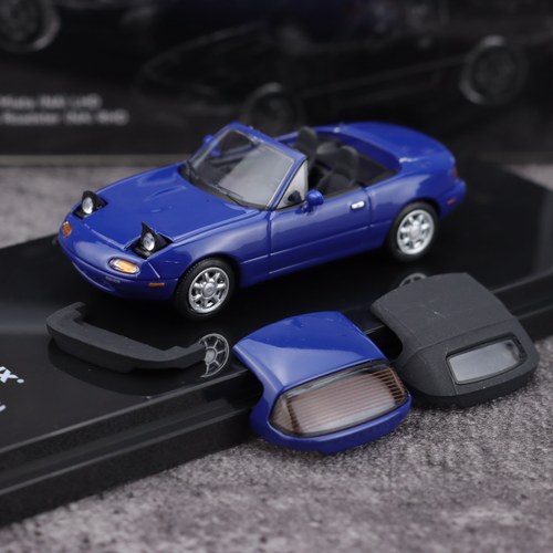 MH 1:64 马自达MX5 Miata NALHD拉古纳蓝 左舵  合金车模