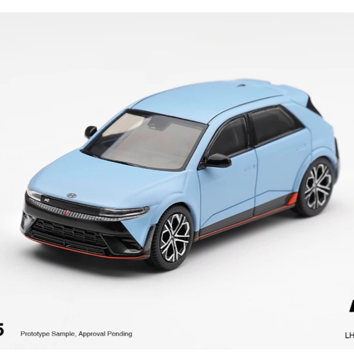 预售 MINIGT 1:64 现代 Ioniq 5 N Performance 哑光蓝 合金模型