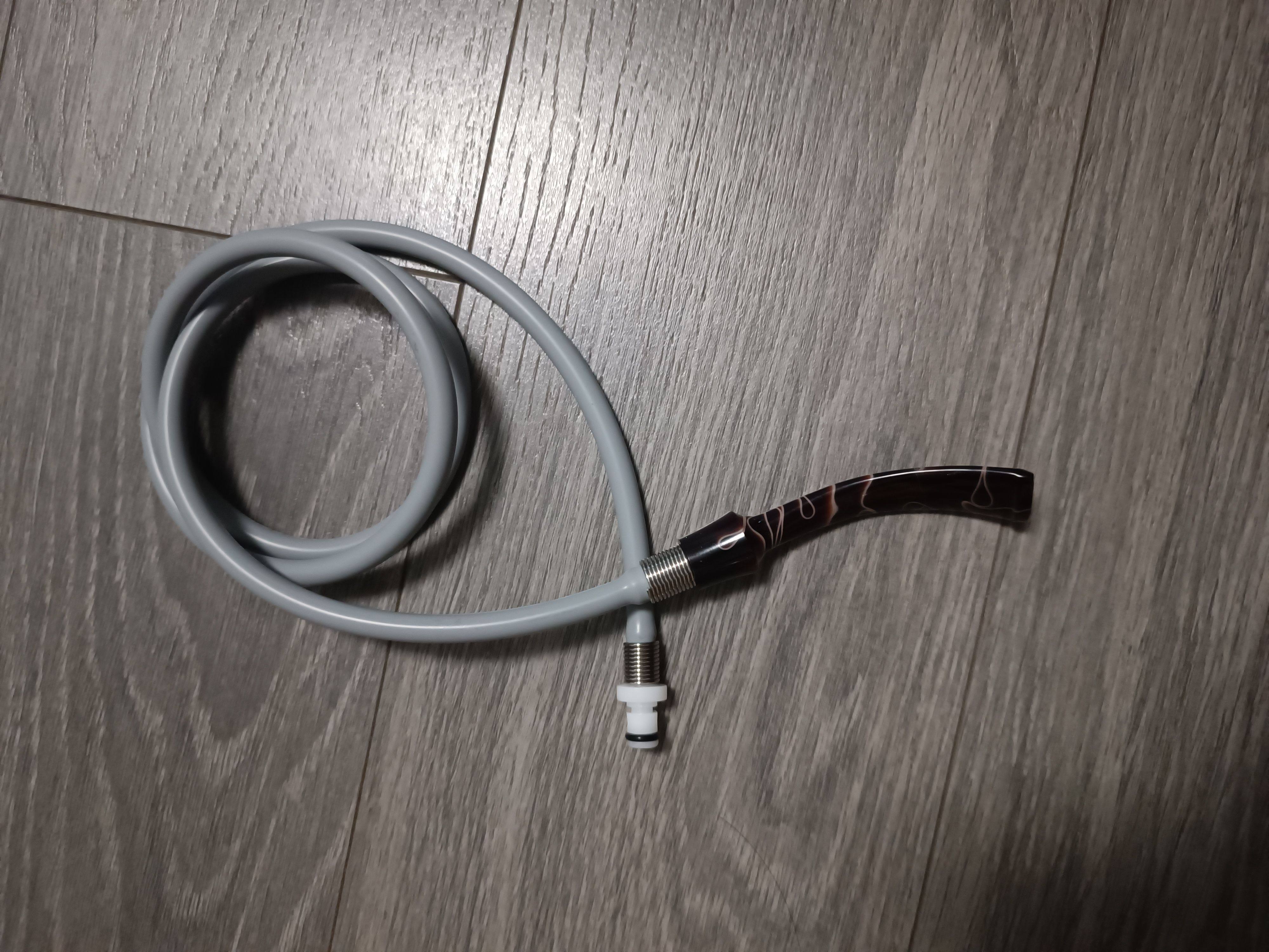陶土烟斗玻璃烟斗专用烟管，食品级硅胶皮管加烟嘴