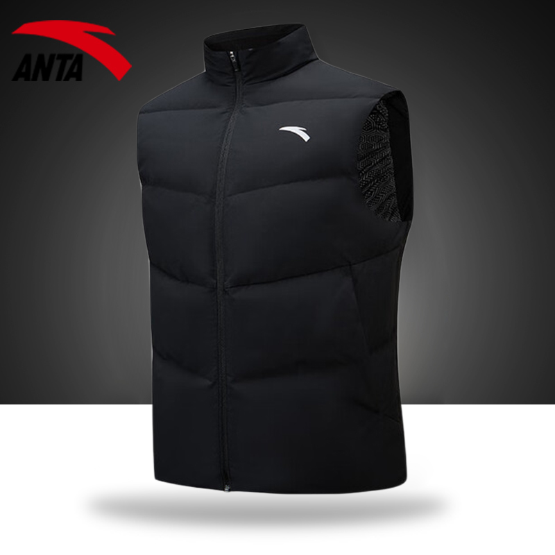 安踏官网新款羽绒马甲短款外套