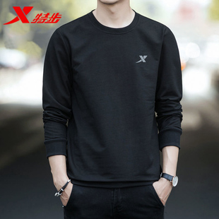 特步卫衣男长袖春秋外套2026新款男装官方旗舰店男款正品运动上衣