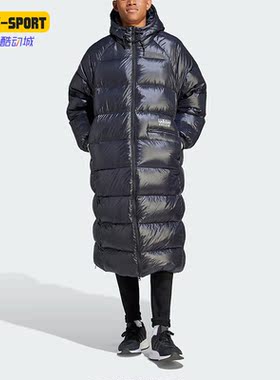 Adidas/阿迪达斯正品三叶草男子防风长款运动羽绒服IL6151