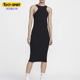 新款 夏季 女士修身 无袖 010 Nike 圆领连衣裙FN3680 耐克正品