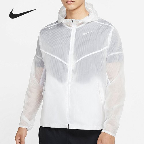 耐克男子连帽反光跑步运动外套