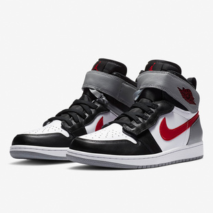 Jordan Air 耐克正品 002 AJ1灰红拉链魔术贴篮球鞋 CQ3835 Nike