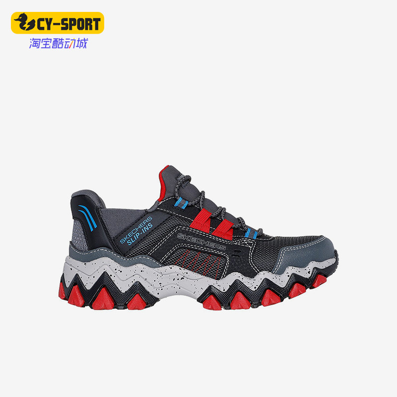 斯凯奇大童闪穿防滑缓震运动鞋