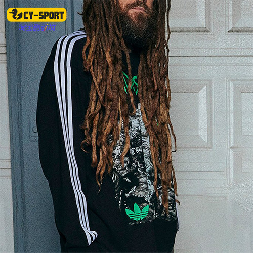 阿迪达斯男士圆领长袖T恤