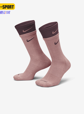 Nike/耐克正品拼接男女拼色运动休闲中筒训练袜一双装DD2795-604