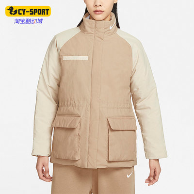 Nike/耐克正品冬季新款保暖女子运动休闲加厚保暖棉服DQ6851-200