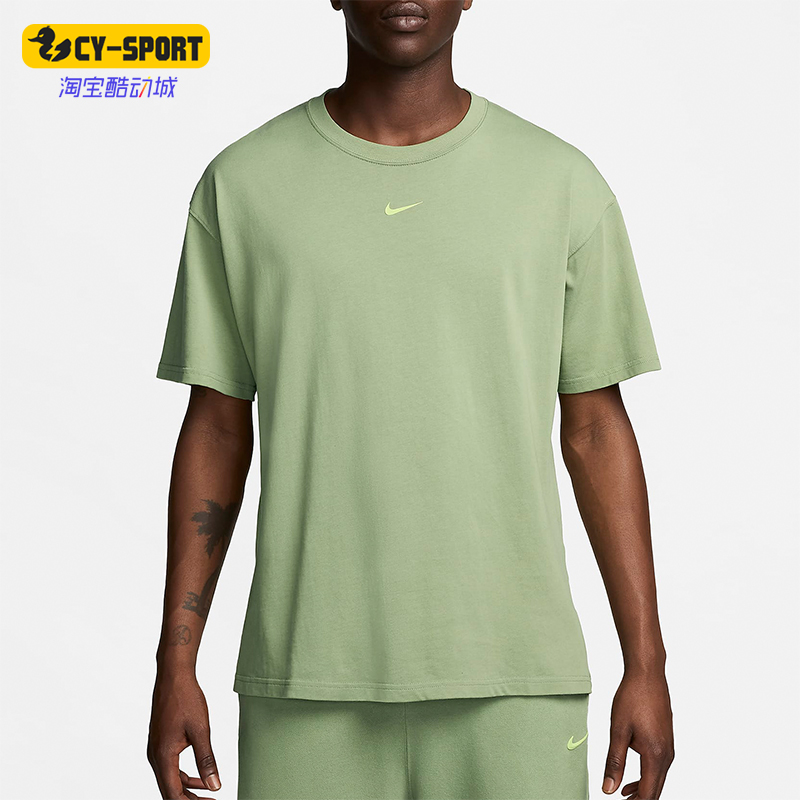 耐克男士休闲针织运动印花T恤