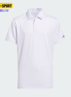 Adidas/阿迪达斯正品新款大童透气高尔夫短袖POLO衫IU3512