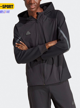 Adidas/阿迪达斯正品新款男子休闲运动连帽夹克外套IC8039