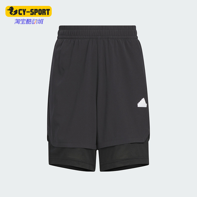 阿迪达斯大童防晒拒水防泼短裤